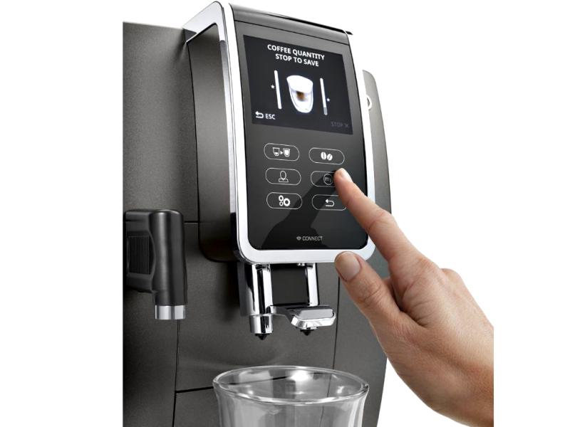 DeLonghi Dinamica Plus ECAM370.95.T | Kaffeevollautomat | 3,5" TFT Touch Display | Latte Crema System | 19 bar | Farbe: Titan DeLonghi Dinamica Plus ECAM370.95.T | Kaffeevollautomat | 3,5" TFT Touch Display | Latte Crema System | 19 bar | Farbe: Titan